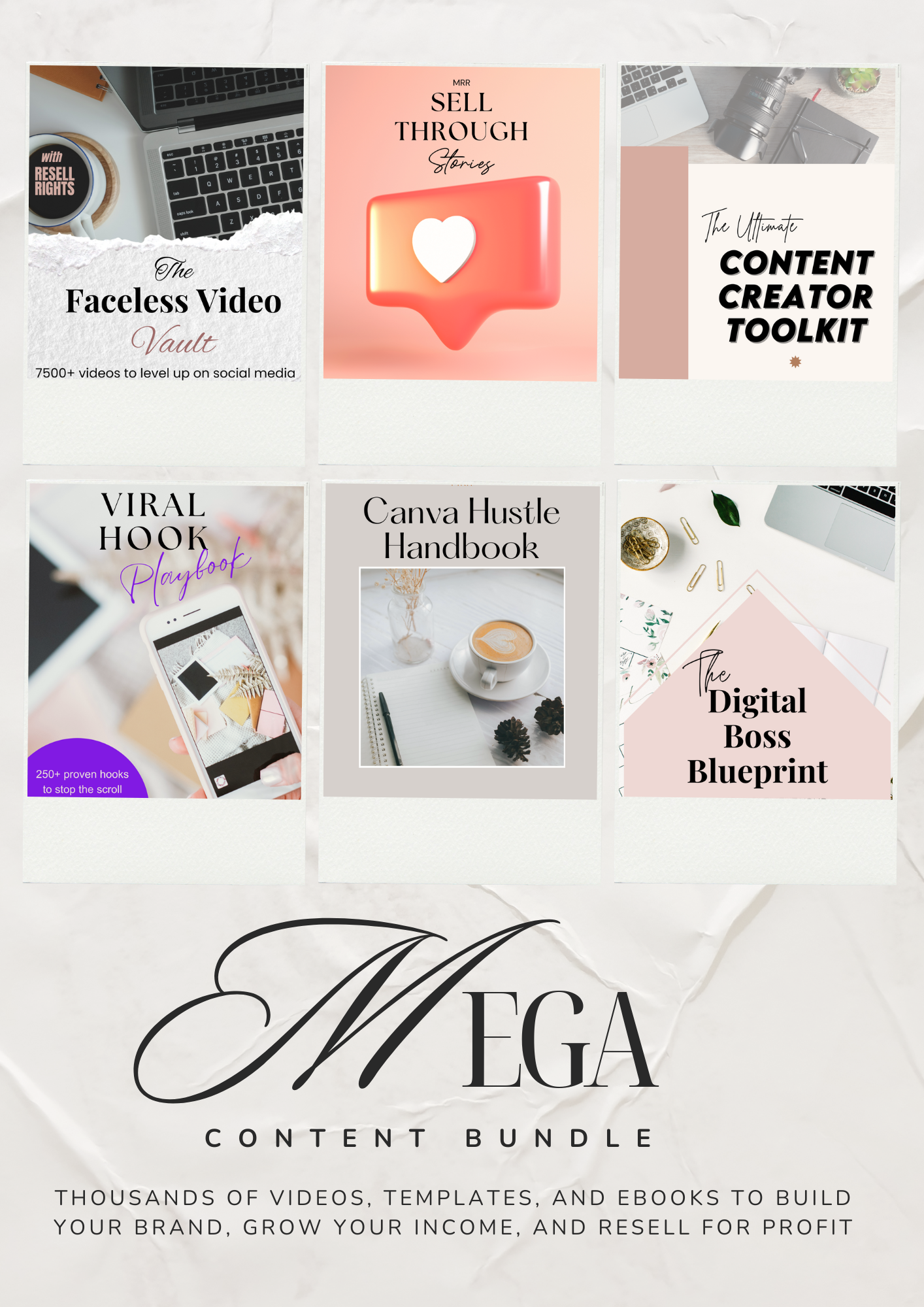 Mega Content Bundle: 8,000+ Faceless Videos + Resale Rights