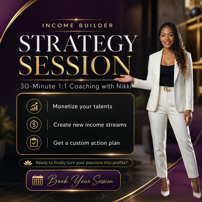 Strategy Session with Nikki: 1-On-1 Coaching