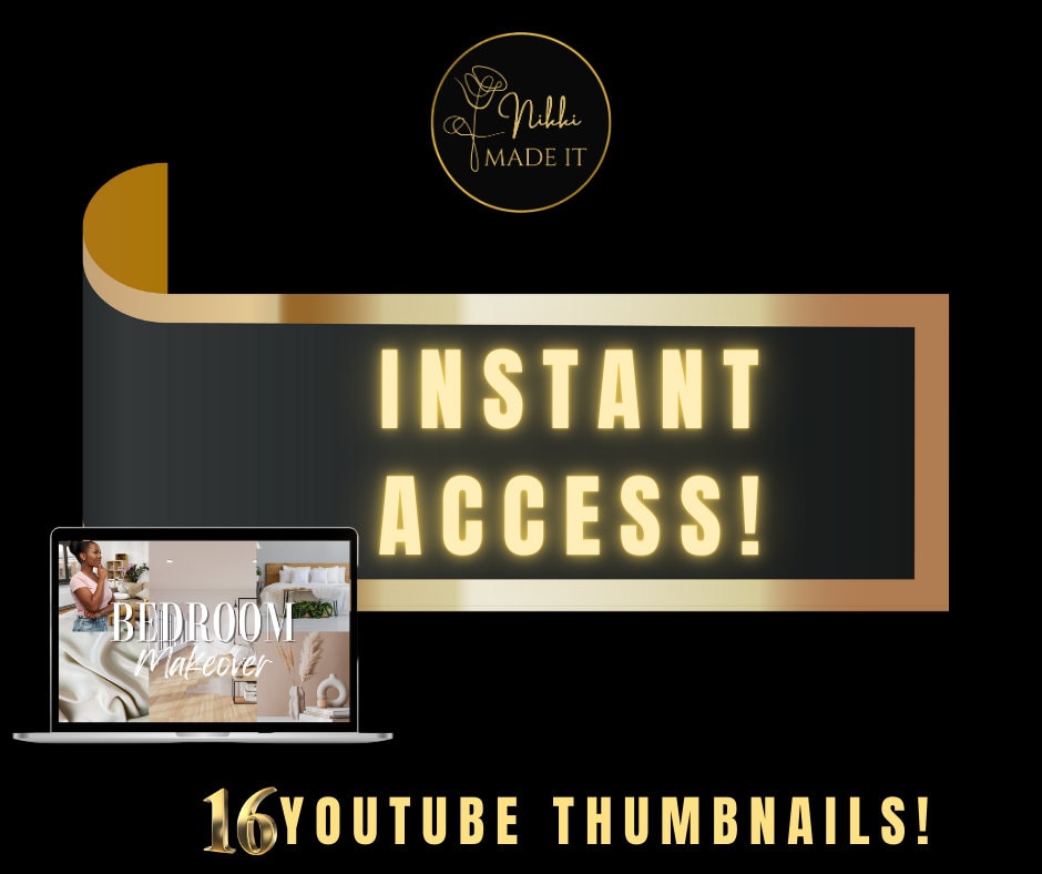YouTube thumbnails 16 pack bundle for YouTube channel customizable YouTube branding on Canva