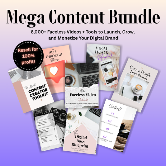 Mega Content Bundle: 8,000+ Faceless Videos + Resale Rights